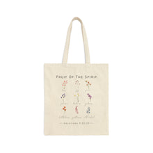 Load image into Gallery viewer, Fruit of the Spirit Wildflower Tote Bag