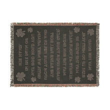 Load image into Gallery viewer, Irish Blessing Woven Blanket | Tapestry