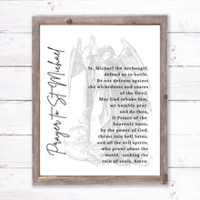 Load image into Gallery viewer, "St. Michael Prayer - Vintage" Printable Wall Art