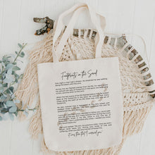Load image into Gallery viewer, Footprints in the Sand Tote Bag