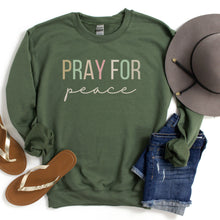 Load image into Gallery viewer, Pray for Peace Crewneck Sweatshirt