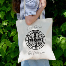Load image into Gallery viewer, St. Benedict Medal Tote Bag