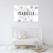 Load image into Gallery viewer, Personalized Floral Name Sign