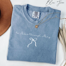 Load image into Gallery viewer, To Jesus Through Mary - Comfort Colors® T-Shirt