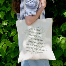 Load image into Gallery viewer, St. Patrick Breastplate Prayer Tote Bag