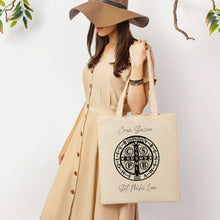 Load image into Gallery viewer, St. Benedict Medal Tote Bag