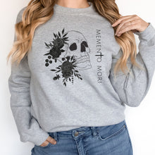 Load image into Gallery viewer, Memento Mori Sweatshirt | Black Flowers