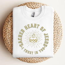 Load image into Gallery viewer, Sacred Heart of Jesus, I Trust in You - Unisex Sweatshirt