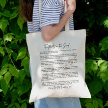 Load image into Gallery viewer, Footprints in the Sand Tote Bag