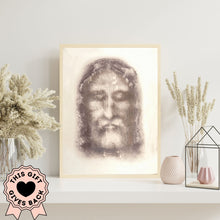 Load image into Gallery viewer, Holy Face of Jesus - Shroud of Turin - Printable Wall Art