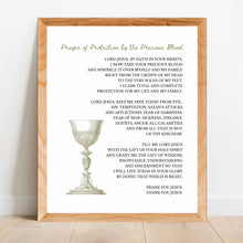 Load image into Gallery viewer, Prayer of Protection by the Precious Blood: Printable Wall Art
