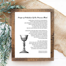Load image into Gallery viewer, Prayer of Protection by the Precious Blood: Printable Wall Art