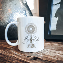 Load image into Gallery viewer, Eucharistic Adoration Mug: Behold