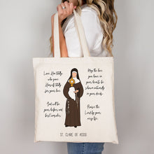Load image into Gallery viewer, St. Clare of Assisi - Tote Bag