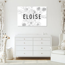 Load image into Gallery viewer, Personalized Floral Name Sign