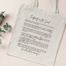 Load image into Gallery viewer, Footprints in the Sand Tote Bag