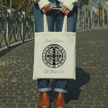 Load image into Gallery viewer, St. Benedict Medal Tote Bag