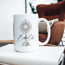 Load image into Gallery viewer, Eucharistic Adoration Mug: Behold
