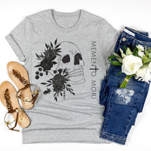 Load image into Gallery viewer, Memento Mori T-Shirt | Black Flowers