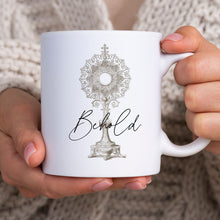 Load image into Gallery viewer, Eucharistic Adoration Mug: Behold