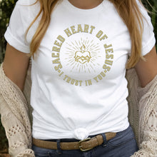 Load image into Gallery viewer, Sacred Heart of Jesus, I Trust in You - Unisex T-Shirt