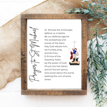 Load image into Gallery viewer, "St. Michael Prayer - Graphic" Printable Wall Art