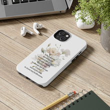 Load image into Gallery viewer, Serenity Prayer Watercolor Floral TOUGH Protective iPhone Case