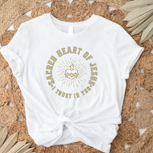 Load image into Gallery viewer, Sacred Heart of Jesus, I Trust in You - Unisex T-Shirt