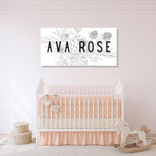 Load image into Gallery viewer, Personalized Floral Name Sign