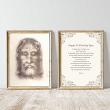 Load image into Gallery viewer, Holy Face of Jesus - Shroud of Turin - Set of 3 Printable Posters