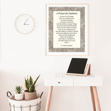 Load image into Gallery viewer, A Prayer for Students Printable Wall Art | St. Thomas Aquinas Catholic Digital Print