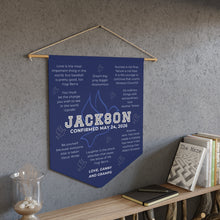 Load image into Gallery viewer, Confirmation Pennant for Boys - Inspirational Quotes