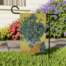 Load image into Gallery viewer, Irises by Van Gogh: Garden Flag | House Banner