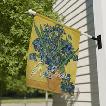Load image into Gallery viewer, Irises by Van Gogh: Garden Flag | House Banner