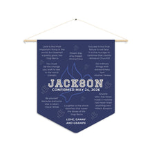 Load image into Gallery viewer, Confirmation Pennant for Boys - Inspirational Quotes