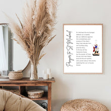 Load image into Gallery viewer, "St. Michael Prayer - Graphic" Printable Wall Art