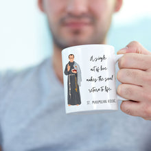 Load image into Gallery viewer, St. Maximilian Kolbe Quotes Mug