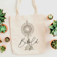 Load image into Gallery viewer, Behold - Eucharistic Tote Bag