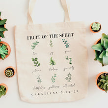Load image into Gallery viewer, Fruit of the Spirit Botanical Tote Bag