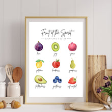 Load image into Gallery viewer, Fruit of the Spirit: Galatians 5 - Fruits: Printable Wall Art