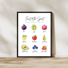 Load image into Gallery viewer, Fruit of the Spirit: Galatians 5 - Fruits: Printable Wall Art