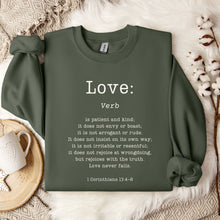 Load image into Gallery viewer, Definition of Love: 1 Corinthians 13 - Sweatshirt