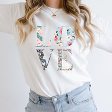 Load image into Gallery viewer, Love Floral Letters Sweatshirt