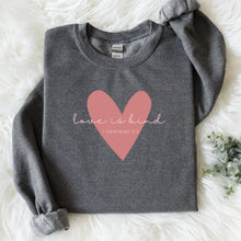 Load image into Gallery viewer, "Love is Kind - 1 Corinthians 13" Womens' Sweatshirt