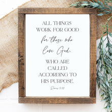Load image into Gallery viewer, All Things Work for Good - Printable Wall Art