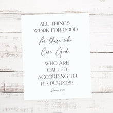 Load image into Gallery viewer, All Things Work for Good - Printable Wall Art