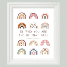 Load image into Gallery viewer, Be Who You Are - Boho Rainbows - Printable Wall Art