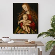 Load image into Gallery viewer, "Madonna and Child" - Cranach the Elder:  Canvas Wall Art