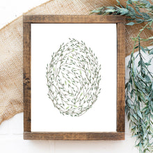 Load image into Gallery viewer, Minimalist Leafy Egg - Printable Wall Art