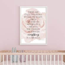 Load image into Gallery viewer, "Everything is a Miracle: Einstein" Printable Wall Art